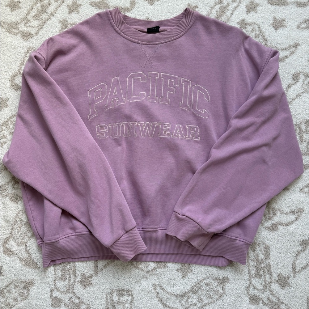PacSun Lavender Crew Neck Sweater